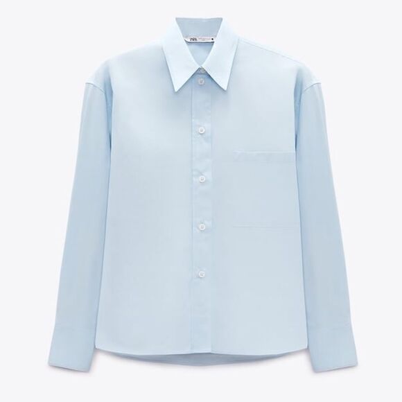 Zara Poplin Oversized Shirt New - Picture 2 of 9